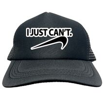 I JUST CAN'T SWOOSH Trucker Cap Foam Baseball Cap Hat Logo Mesh HF0092 - $15.83