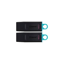Kingston DTX/64GB-2P 64GB USB3.2 GEN 1 DATATRAVELER EXODIA BLACK  TEAL 2... - $39.90