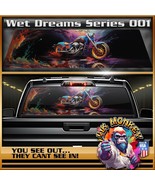 Wet Dreams Biker Series 001 Truck Back Window Graphics - £43.34 GBP+