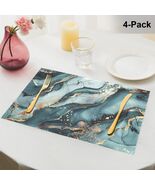 Tosca Marble Artwork Placemat 18x12inch (4-Pack) | Ships from USA - $16.00