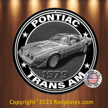 Trans Am Silhouette 1979 Vintage Replica Aluminum Metal Sign 12&quot; Round - $19.77
