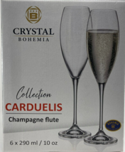 Christal Bohemia - Collection Carduelis Champagne Flute - 6 x 290ml/10 oz. - £78.27 GBP