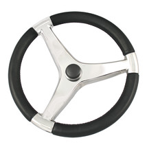 Schmitt Marine Evo Pro 316 Cast Stainless Steel Steering Wheel - 13.5&quot; Diameter  - £150.03 GBP