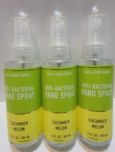 Bath & Body Works Antibacterial Hand Spray Cucumber Melon 3 FL OZ Pack Of 3 Rare - $40.00