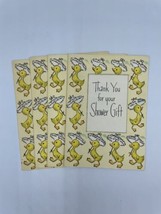 Vintage 1950s 1960s Thank You Shower Gift  Hallmark Scrapbook Ephemera D... - £4.69 GBP