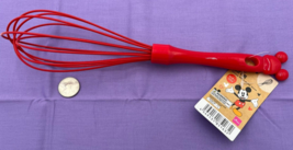 Disney Mickey Mouse Red Silicone Whisk - Whisking Magic into Every Meal!&quot; - £11.87 GBP