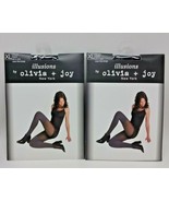 2 Olivia + Joy New York Women&#39;s Pantyhose All in One/over the knee Black... - £19.45 GBP
