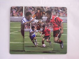 Lesser &amp; Pavey A Life Football Mousemat &amp; Coaster - £3.12 GBP