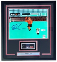 Mike Tyson Signed Framed 11x14 Boxing Punch Out Photo w/ NES Controller ... - £206.93 GBP
