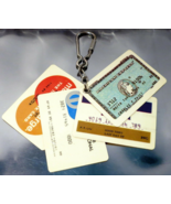 Vintage Keychain Plastic Credit Cards Replicas Case - $8.58