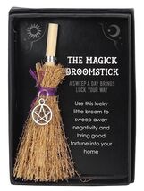 Mini Besom with Pentacle Charm! - $9.85