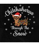 Chihuahua Dog Through Snow Christmas PNG winter dog art holiday png fest... - $3.95