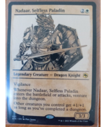 Nadaar Selfless Paladin Magic The Gathering SHOWCASE Forgotten Realms Rare 303 - $3.60