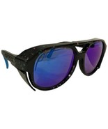 Pit Viper Midnight Aviator Sunglasses Mens Blue Splatter Black Frame Ste... - $47.52