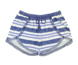 DKNY Girls Beautiful Crochet Lace Shorts Color Chambray/Moss Size 6 - $19.80