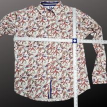 Royal Highness Equestrian Western Show Shirt White Paisley 3XL NWT  image 5