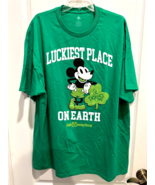 Disney Parks Luckiest Place On Earth St Patricks Day T Shirt Mickey XL W... - $27.06 CAD
