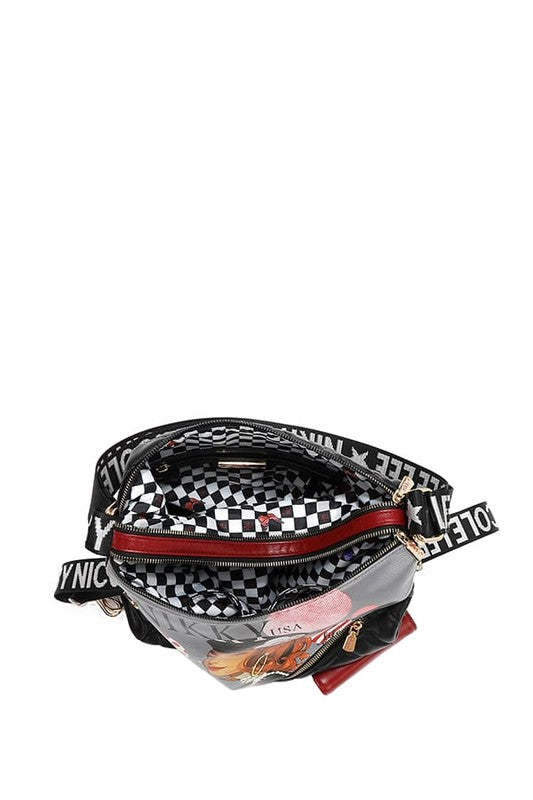 Nicole Lee USA Convertible Adjustable Strap Backpack Bag Item image 6