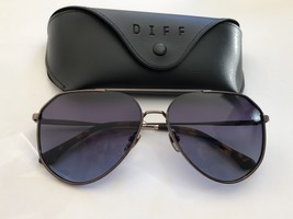 DIFF Eyewear - Dash - Designer Aviator Sunglasses for Men &amp; Women Brown Frame - £77.09 GBP