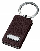 Sarome Personalised Brown Leather Covered Key Ring with photoframe and M... - $6.72