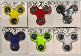 20-Qty Tri-Spinner Fidget Toy Hand Finger Spinner Multiple Colors-USA Seller - £59.20 GBP