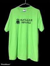 DryBlend Nuclear Ninjas DJ 9 Green Young Mens Sz L Shirt - $15.00