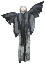 Talking Winged Reaper Prop Animated 5&#39; Light-Up Eyes Scary Haunted House SS82150 - $79.99