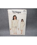 Vogue Pattern 9036 Very Easy Dress Wrap Top Uncut Misses 14 16 18 Vintag... - $10.44