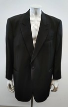 Cambridge Black Single Breast 1 Button Up 100% Wool Suit Jacket Size 45 40 - £16.38 GBP