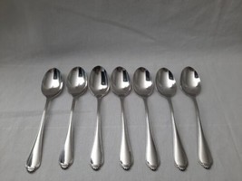 Lot of 7 Pieces Oneida Winter Hill ~ Stainless Oval Place Soup Spoons 6 3/4" - £38.88 GBP