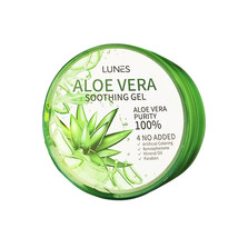 NEW Lunes 100% Pure Aloe Vera Soothing Moisturizer Gel - 300ml - Made In Korea - £12.86 GBP
