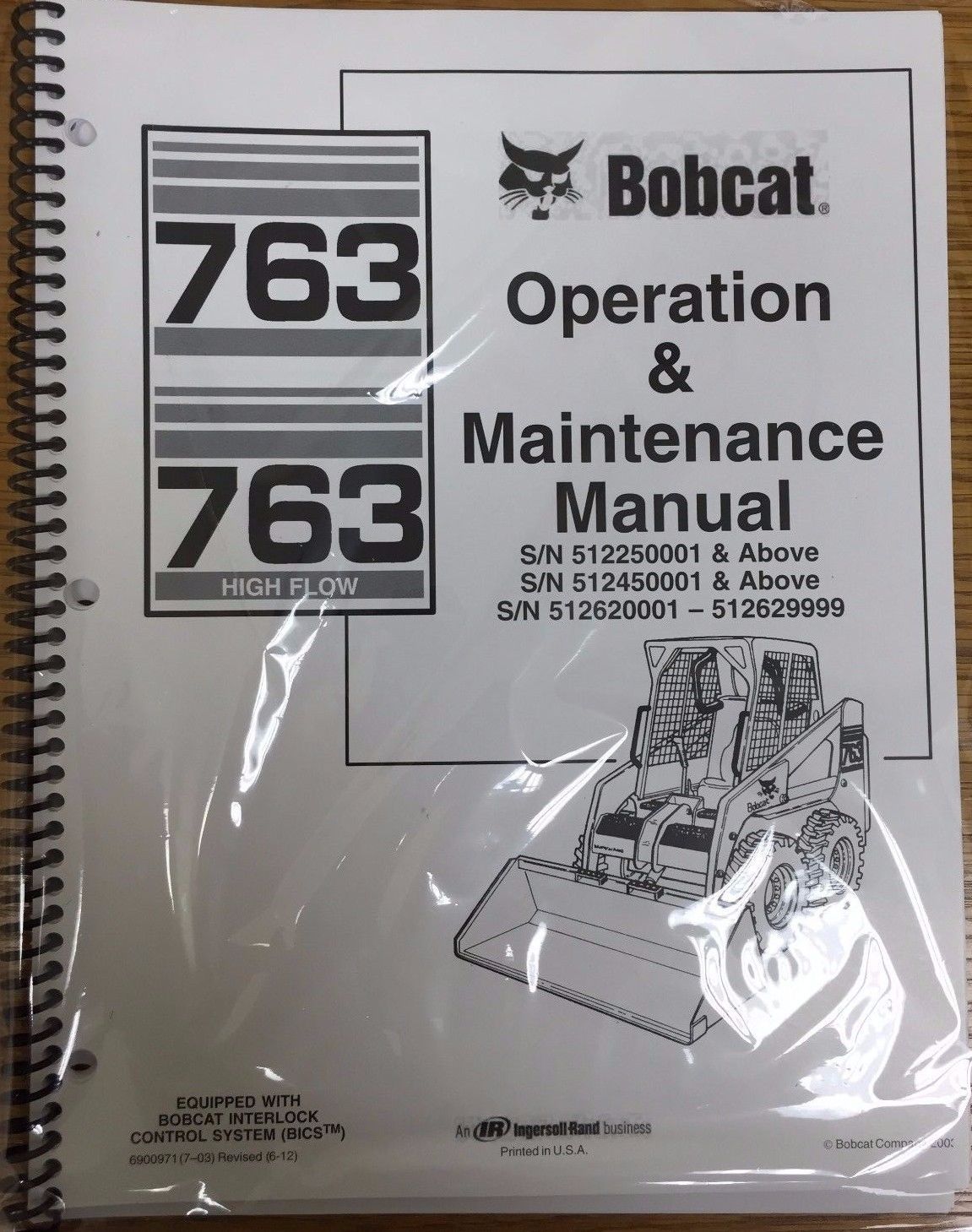 Bobcat 763 Skid Steer Operation &amp; Maintenance Manual Operator/Owner&#39;s 3 ... - $22.08