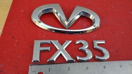 03 04 05 06 07 08 INFINITI FX35 Rear Emblem Logo Badge nameplate Set FX 35 OEM - £16.33 GBP