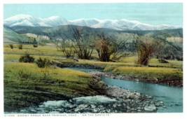 Snowy Range Near Trinidad Colorado on the Santa Fe Fred Harvey Postcard Phostint - £8.04 GBP