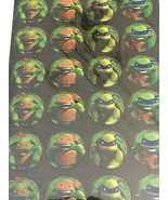 Nickelodeon Teenage Mutant Ninja Turtles Stickers 96 Circles Cartoon Via... - £3.73 GBP