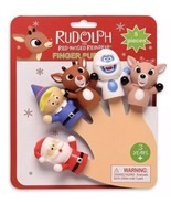 Rudolph The Red-Nosed Reindeer Child PVC Finger Puppets- 5 Pieces Christ... - £8.32 GBP