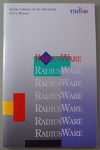 RadiusWare - Radius Software for the Macintosh User&#39;s Manual - 1990 - $19.77