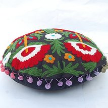 Decorative Pillows Covers Ethnic Suzani Cushions Floor Farmhouse Accent Embroide - £10.35 GBP+