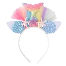 Mermaid Headband Sea Animal Hair Bands Girl Hair Hoop Costume Accessories - £16.74 GBP