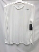 NIKE Dri-FIT Legend Men's Small Long Sleeve Fitness Top White  image 2