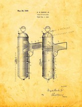Fire Extinguisher Patent Print - Golden Look - £6.20 GBP+