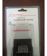office depot self-inking numbered stamp black - $549.33 MXN