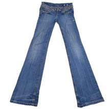 Miss Me Boot Cut Jeans Denim Women’s  Embellished Studs Size 28 Modelo Blue - £19.46 GBP
