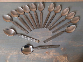 Vintage Kashmir Stainless Steel Flatware Japan Spoons 13pc SIlverware - $37.16