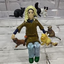 Crazy Cat Lady Action Figure With  Cats 2004 by Accoutrements - £11.84 GBP