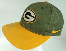 Nike NFL Pro Line Green Bay Packers Green &amp; Gold Snapback Trucker Hat - £11.41 GBP