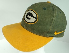 Nike NFL Pro Line Green Bay Packers Green &amp; Gold Snapback Trucker Hat - £10.84 GBP