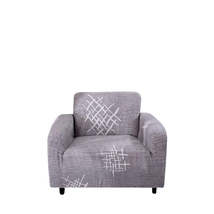 Anyhouz 1 Seater Sofa Cover Solid Light Gray Style and Protection For Living Roo - £31.35 GBP