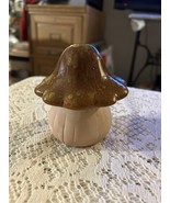Ceramic Mushroom Figurine Drip Glaze Fairy Garden 4” - $13.55 CAD