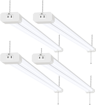 LED Shop Light For Garages Workshops Hanging FlushMount 4 FT 4 Pack NEW - £60.95 GBP